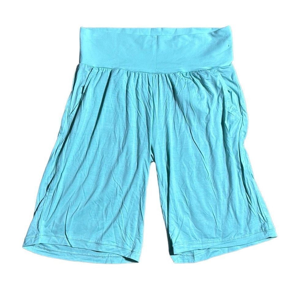 Faceplant dreams bamboo Bermuda lounge shorts aqua small new
